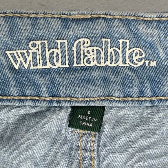 Wild Fable Patchwork Denim Skirt Womens Size 6 Blue Casual - Picture 6 of 7